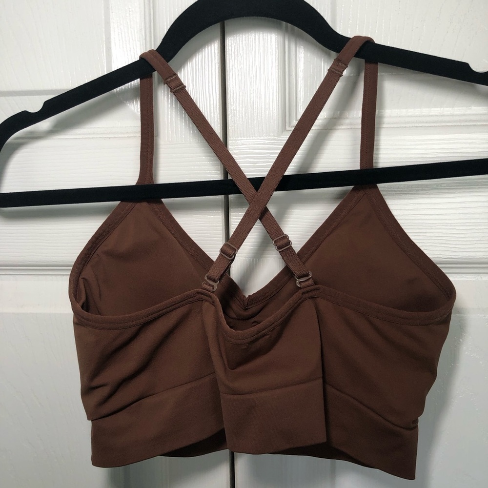 Spanx Ecocare Longline Brown Padded Bralette Size L - Picture 4 of 8